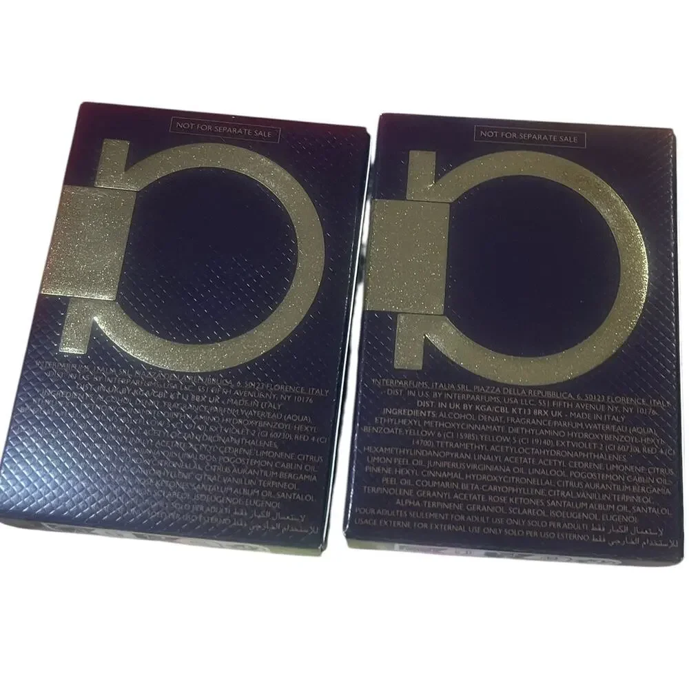 Ferragamo Cologne Spicy Leather Set of 2 Travel Size .17 ou. each NIB
